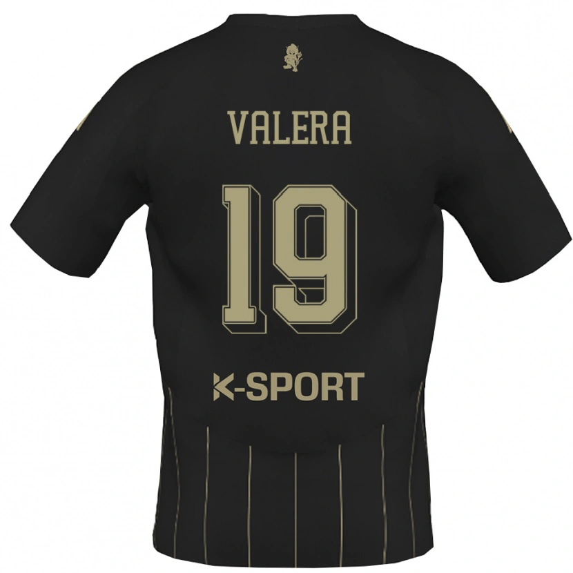 Danxen Kvinder Edgar Valera #19 Grå Hvid Udebane Spillertrøjer 2025/26 Trøje T-Shirt
