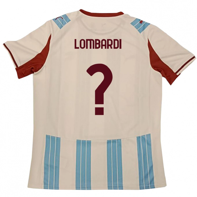 Danxen Kvinder Lorenzo Lombardi #0 Lyseblå Hvid Udebane Spillertrøjer 2025/26 Trøje T-Shirt