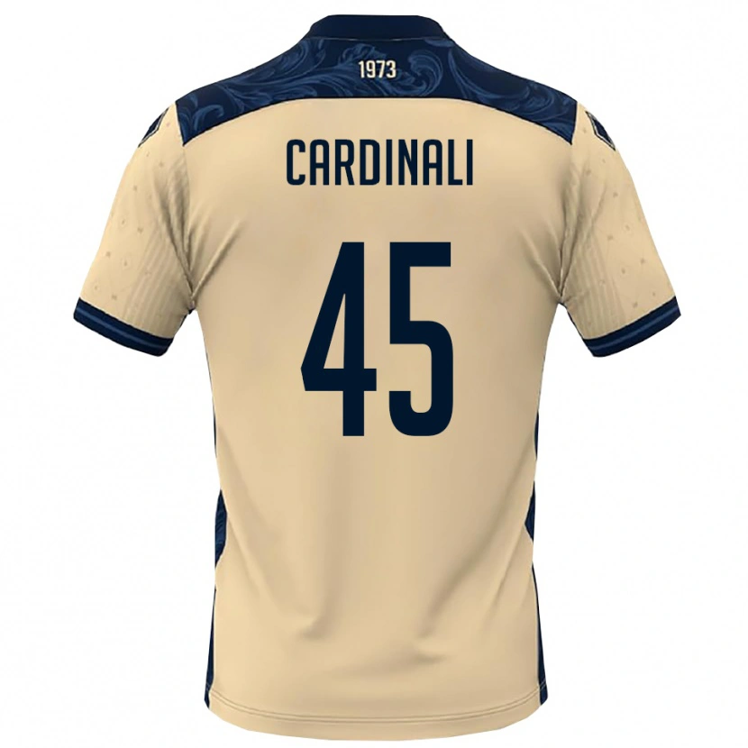 Danxen Kvinder Matteo Cardinali #45 Hvid Mørkeblå Udebane Spillertrøjer 2025/26 Trøje T-Shirt