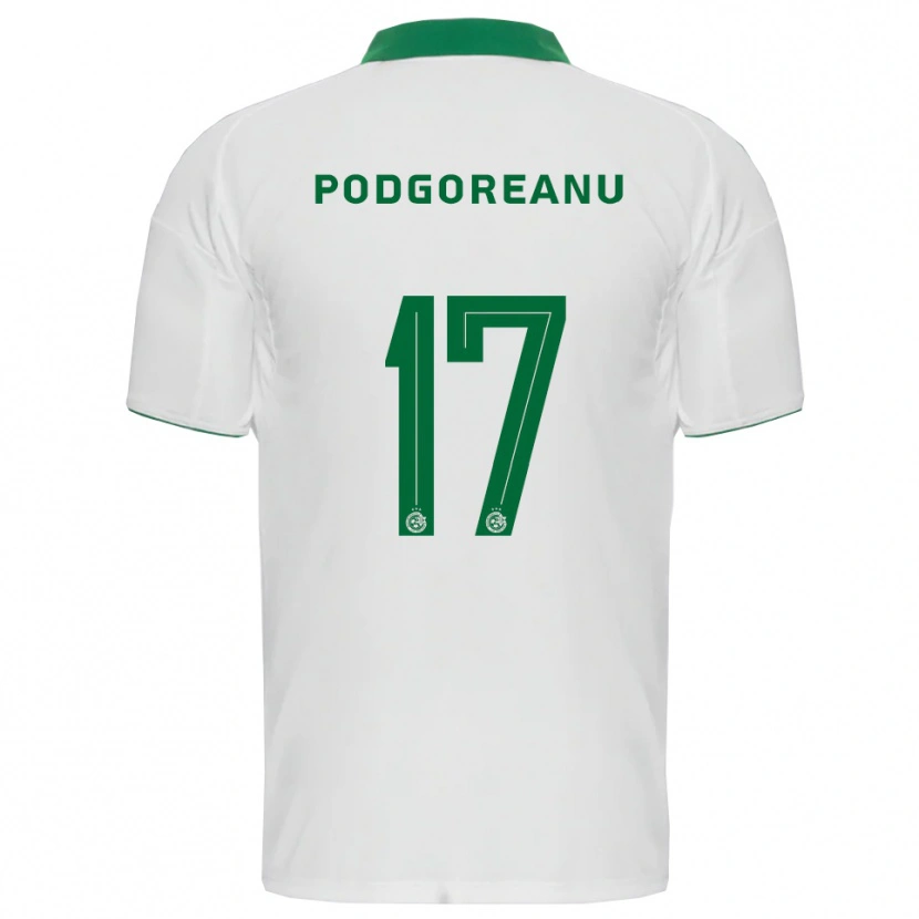 Danxen Kvinder Suf Podgoreanu #17 Hvid Grøn Udebane Spillertrøjer 2025/26 Trøje T-Shirt