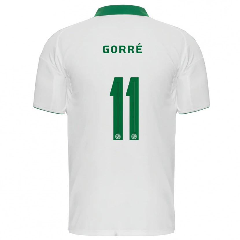 Danxen Kvinder Kenji Gorré #11 Hvid Grøn Udebane Spillertrøjer 2025/26 Trøje T-Shirt