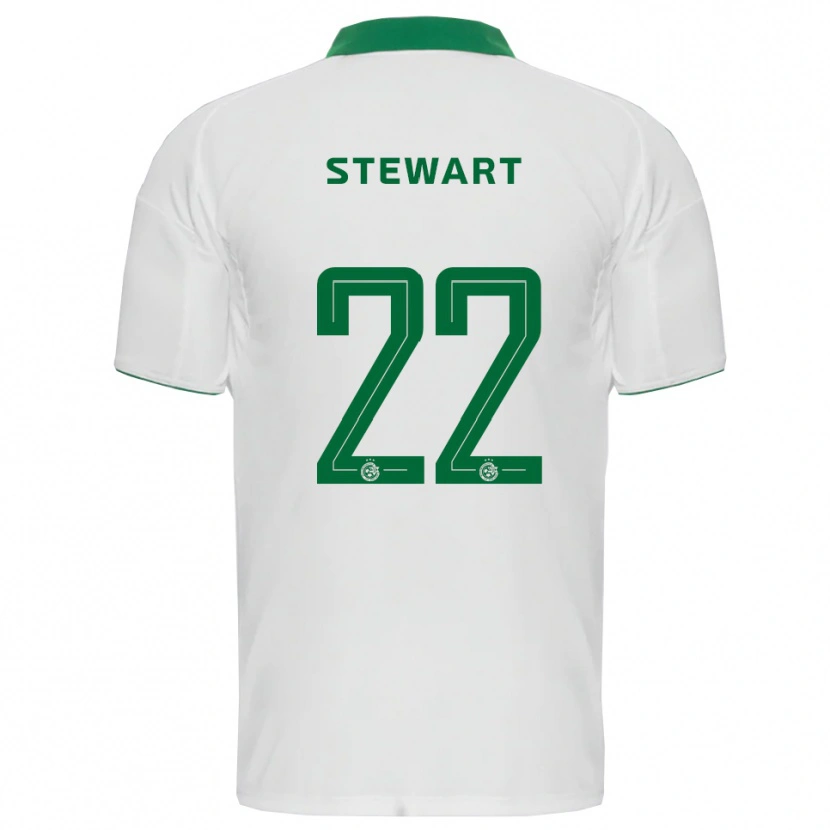 Danxen Kvinder Trivante Stewart #22 Hvid Grøn Udebane Spillertrøjer 2025/26 Trøje T-Shirt