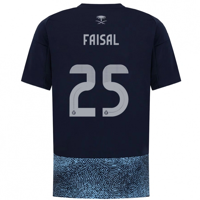 Danxen Kvinder Samira Faisal #25 Mørkeblå Lyseblå Udebane Spillertrøjer 2025/26 Trøje T-Shirt