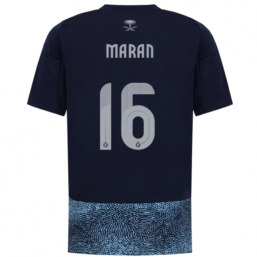 Danxen Kvinder Mohammed Marran #16 Mørkeblå Lyseblå Udebane Spillertrøjer 2025/26 Trøje T-Shirt