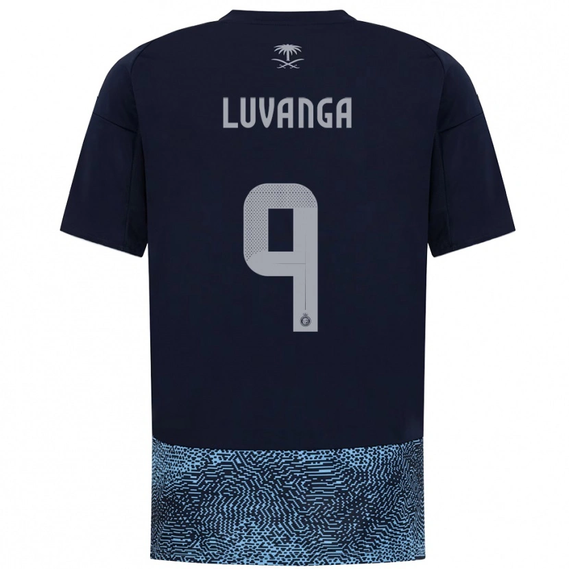Danxen Kvinder Clara Luvanga #9 Mørkeblå Lyseblå Udebane Spillertrøjer 2025/26 Trøje T-Shirt