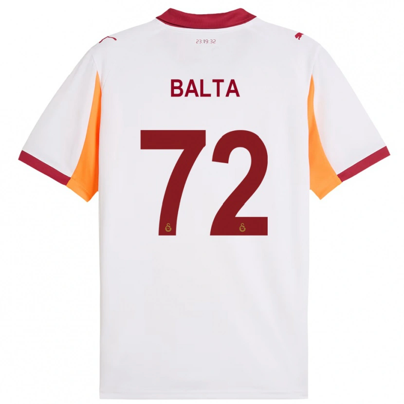 Danxen Kvinder Çağrı Balta #72 Hvid Rød Udebane Spillertrøjer 2025/26 Trøje T-Shirt