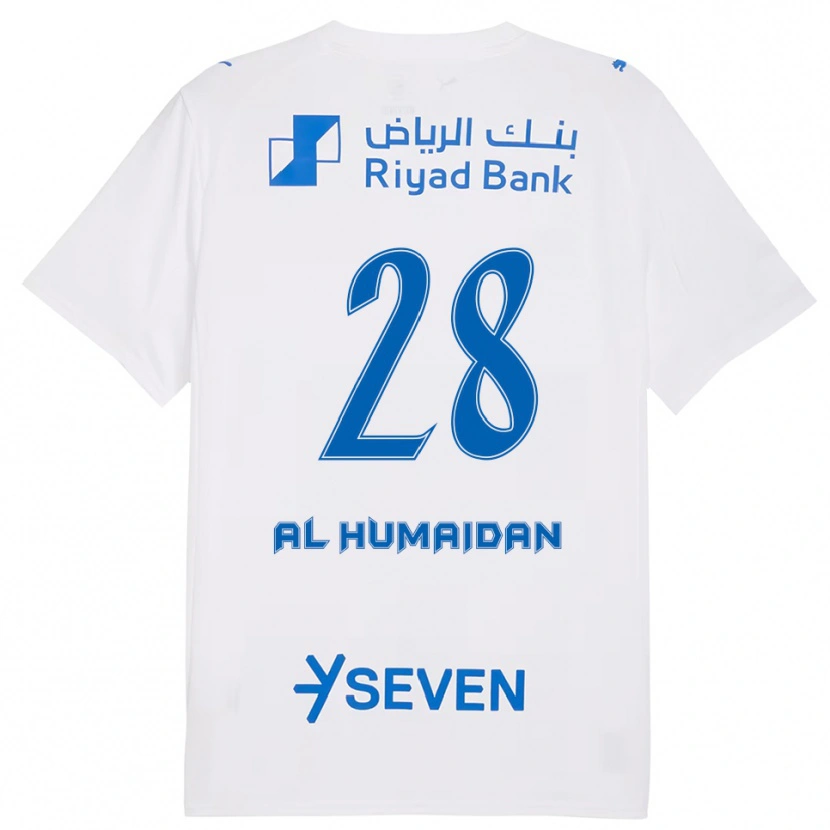 Danxen Kvinder Fay Al-Humaidan #28 Hvid Blå Udebane Spillertrøjer 2025/26 Trøje T-Shirt
