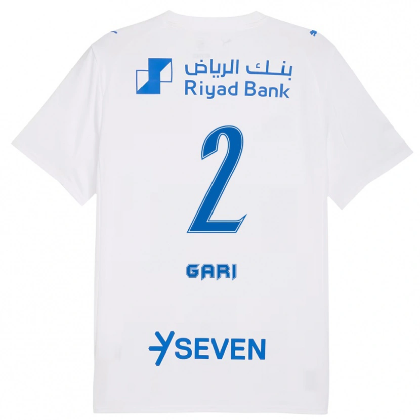 Danxen Kvinder Fatimah Gari #2 Hvid Blå Udebane Spillertrøjer 2025/26 Trøje T-Shirt