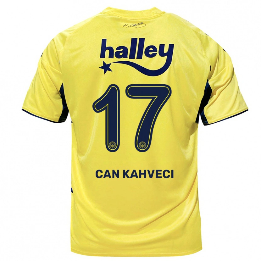 Danxen Kvinder İrfan Can Kahveci #17 Gul Mørkeblå Udebane Spillertrøjer 2025/26 Trøje T-Shirt