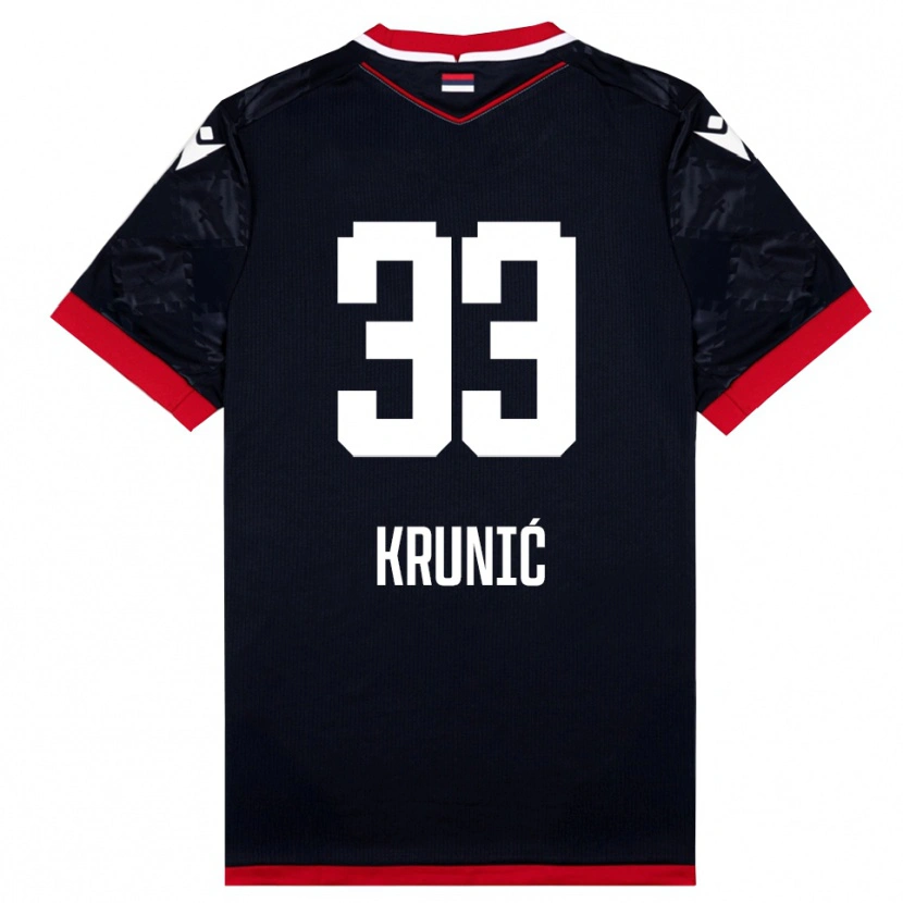 Danxen Kvinder Rade Krunic #33 Sort Rød Udebane Spillertrøjer 2025/26 Trøje T-Shirt
