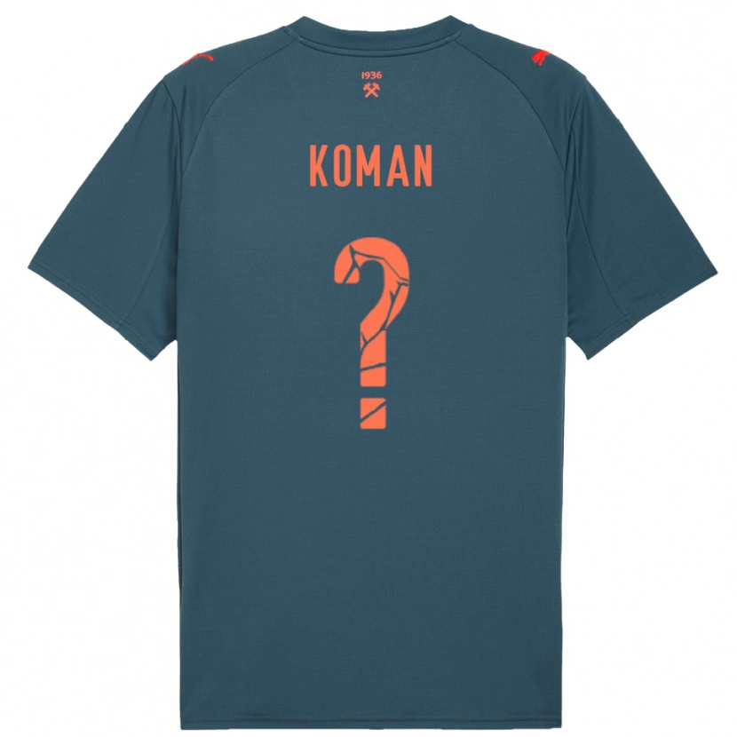 Danxen Kvinder Semen Koman #0 Mørkeblå Rød Udebane Spillertrøjer 2025/26 Trøje T-Shirt