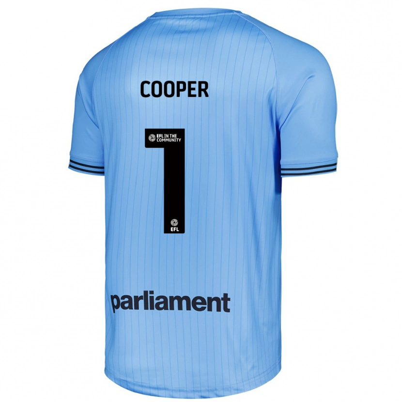 Danxen Børn Murphy Cooper #1 Lys Himmelblå Målmandstrøje 2025/26 Trøje T-shirt