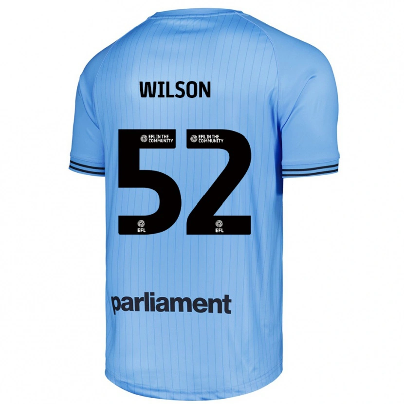 Danxen Børn Aston Wilson #52 Lys Himmelblå Målmandstrøje 2025/26 Trøje T-shirt