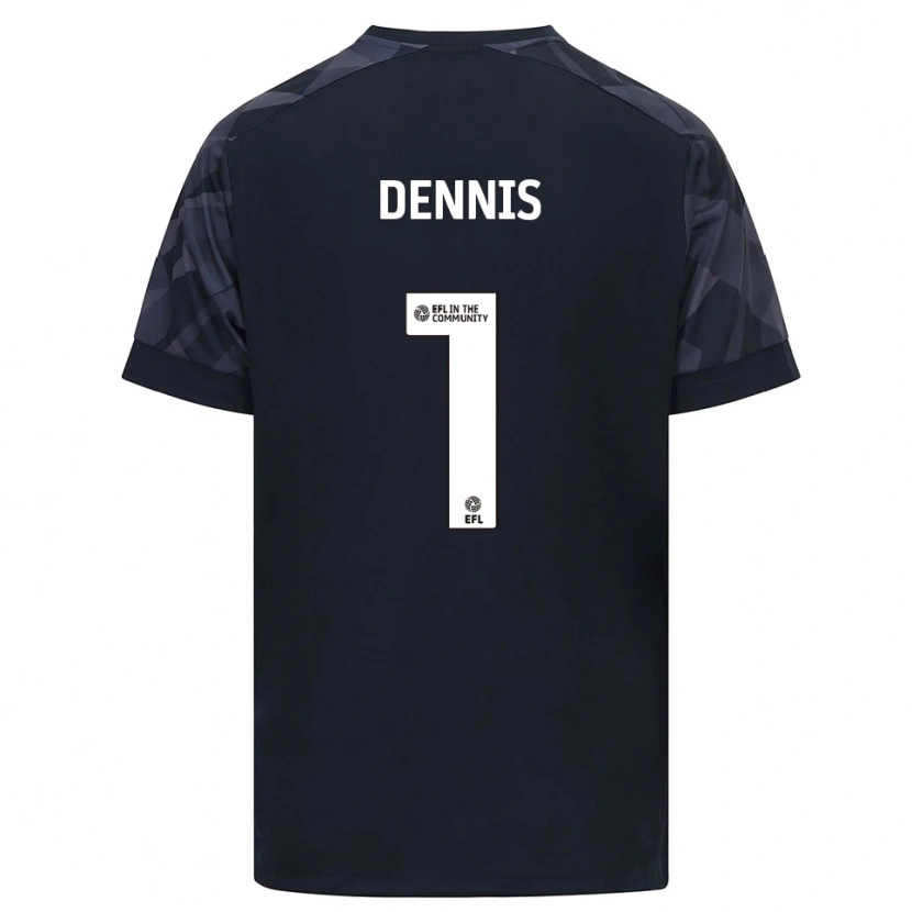Danxen Børn Jake Dennis #1 Sort Hvid Målmandstrøje 2025/26 Trøje T-shirt
