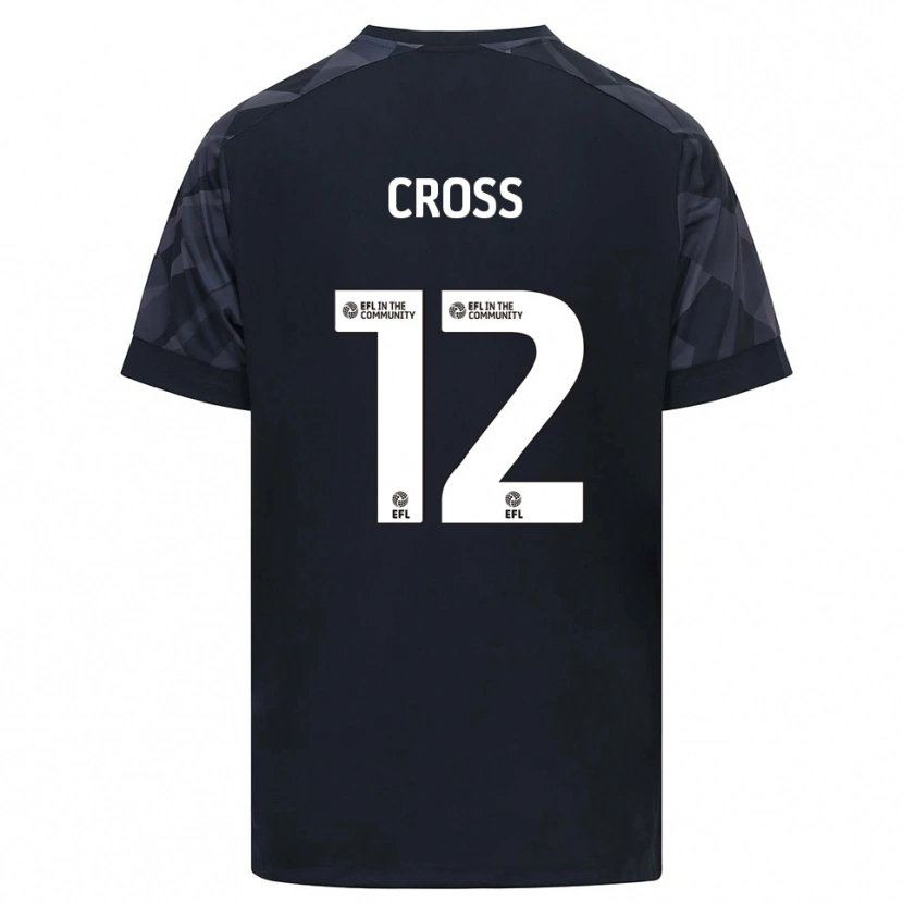 Danxen Børn Alex Cross #12 Sort Hvid Målmandstrøje 2025/26 Trøje T-shirt