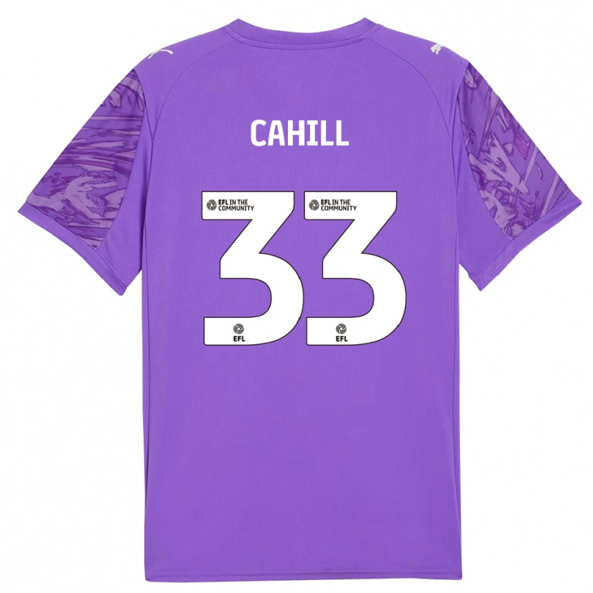 Danxen Børn Killian Cahill #33 Mørk Lilla Målmandstrøje 2025/26 Trøje T-shirt