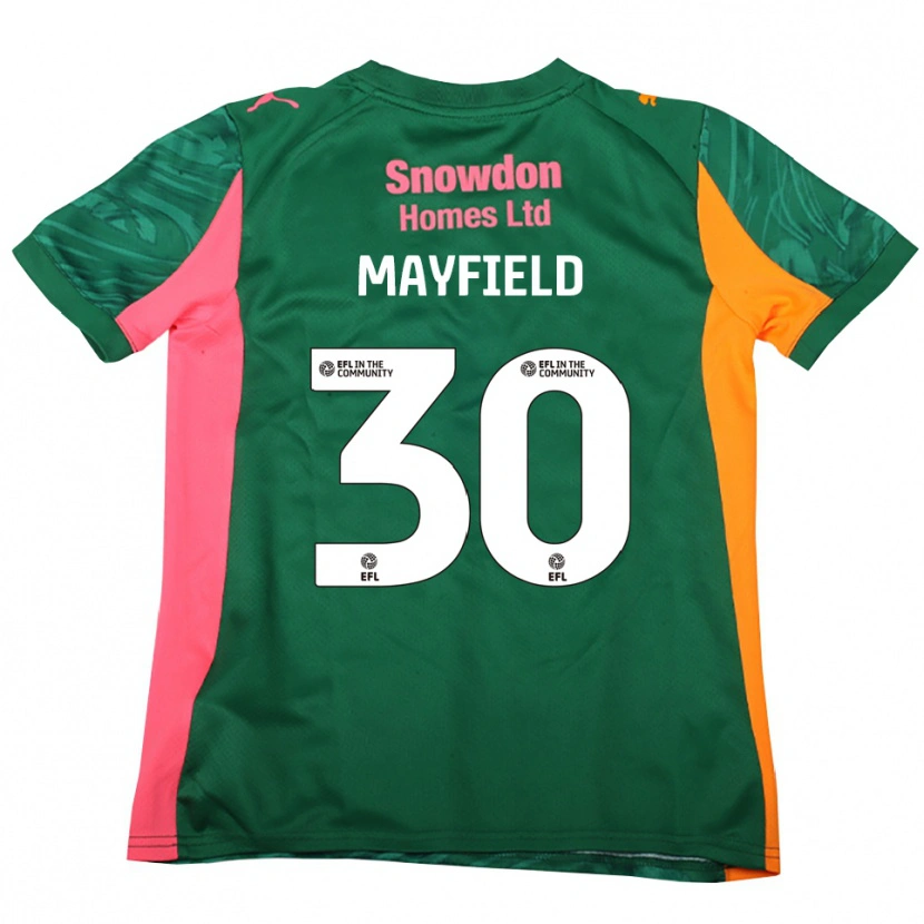 Danxen Børn Holly Mayfield #30 Mørkegrøn Pink Målmandstrøje 2025/26 Trøje T-shirt