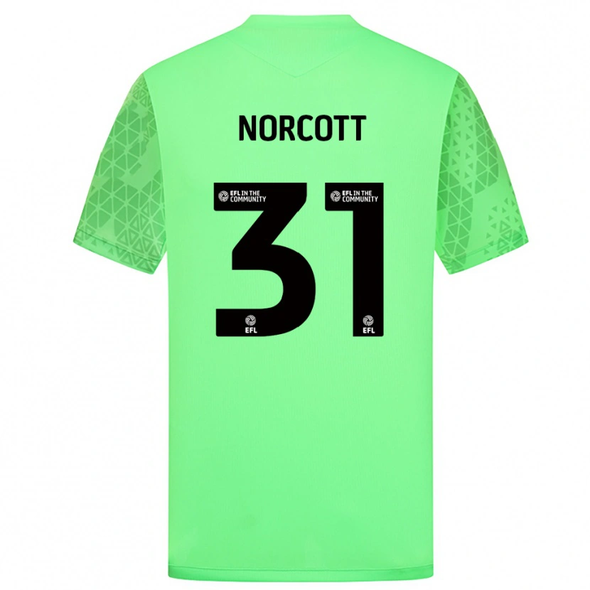 Danxen Børn Tom Norcott #31 Lys Grøn Målmandstrøje 2025/26 Trøje T-shirt
