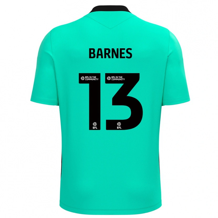 Danxen Børn Callum Barnes #13 Turkis Målmandstrøje 2025/26 Trøje T-shirt