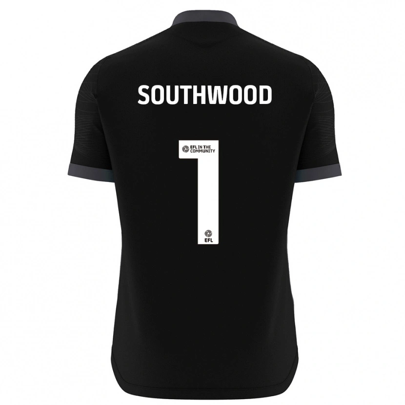 Danxen Børn Luke Southwood #1 Sort Hvid Målmandstrøje 2025/26 Trøje T-shirt