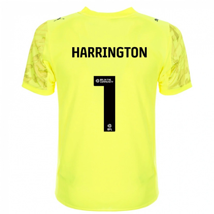 Danxen Børn David Harrington #1 Gul Sort Målmandstrøje 2025/26 Trøje T-shirt