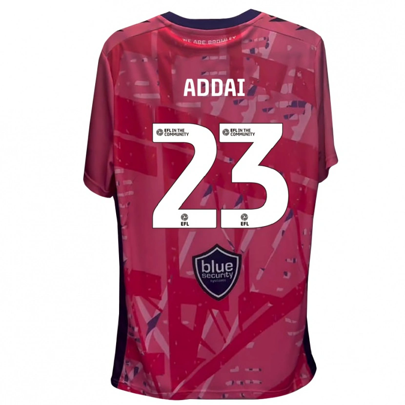 Danxen Børn Dillon Addai #23 Pink Hvid Målmandstrøje 2025/26 Trøje T-shirt