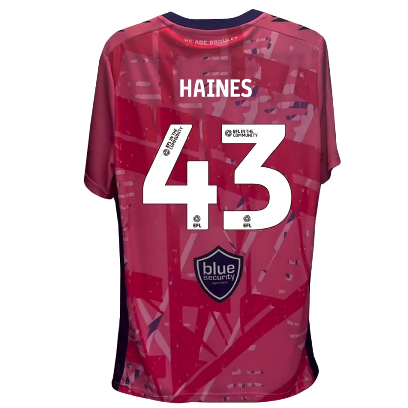 Danxen Børn Harry Haines #43 Pink Hvid Målmandstrøje 2025/26 Trøje T-shirt