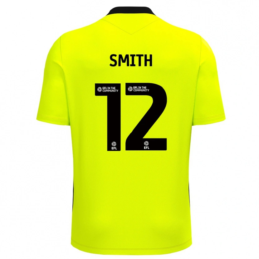Danxen Børn Tom Smith #12 Gul Sort Målmandstrøje 2025/26 Trøje T-shirt