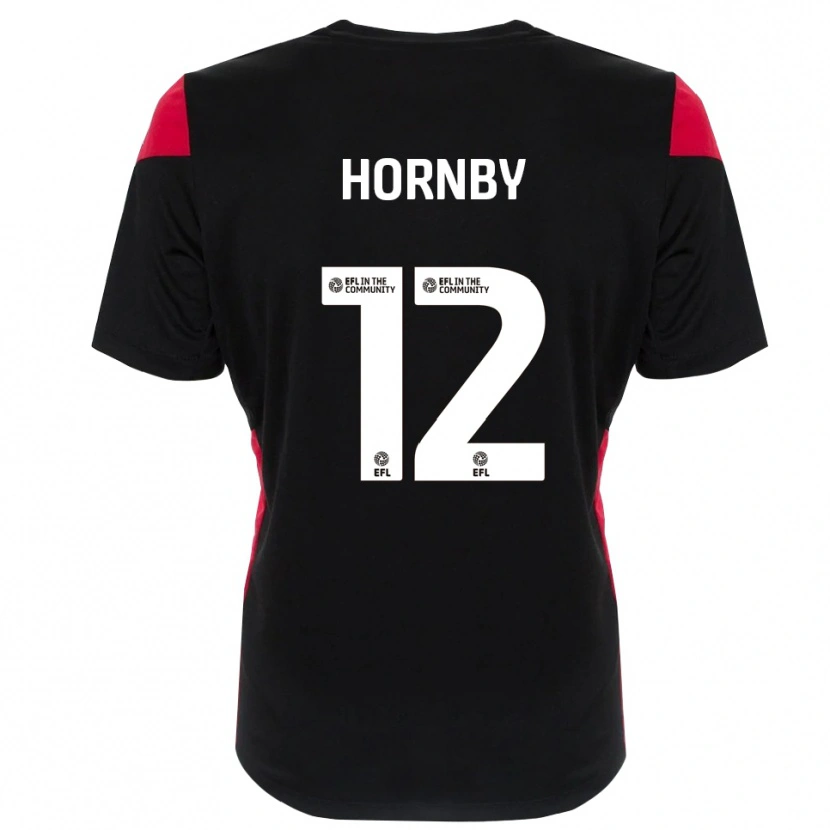 Danxen Børn Sam Hornby #12 Sort Hvid Målmandstrøje 2025/26 Trøje T-shirt