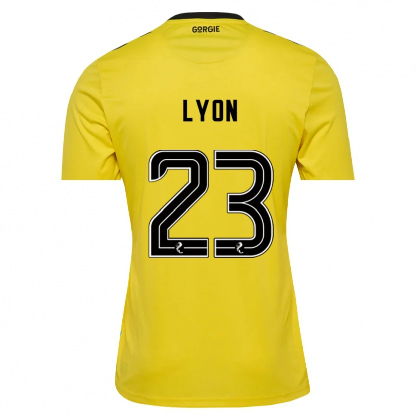 Danxen Børn Jack Lyon #23 Gul Rød Sort Målmandstrøje 2025/26 Trøje T-shirt