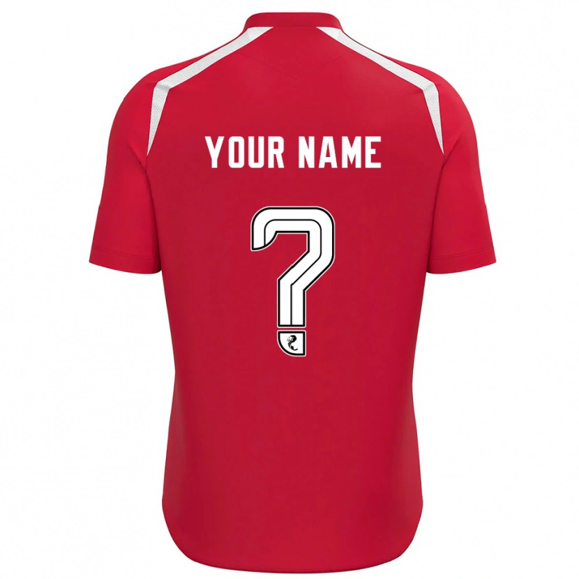 Danxen Børn St Johnstone Rød Hvid Målmandstrøje 2025/26 Trøje T-shirt