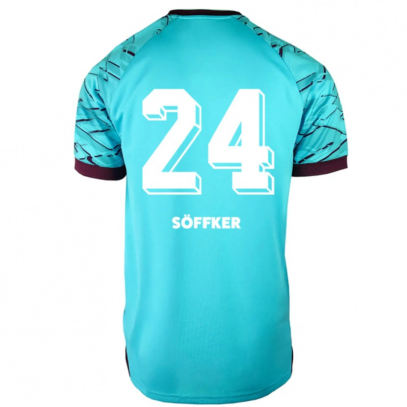 Danxen Børn Alessia Söffker #24 Himmelblå Lilla Målmandstrøje 2025/26 Trøje T-shirt