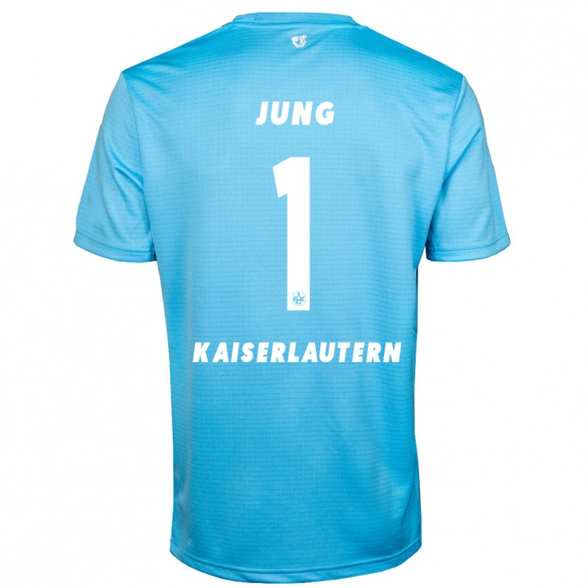 Danxen Børn Moritz Jung #1 Lyseblå Hvid Målmandstrøje 2025/26 Trøje T-shirt