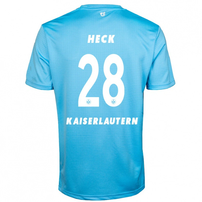 Danxen Børn Fabian Heck #28 Lyseblå Hvid Målmandstrøje 2025/26 Trøje T-shirt