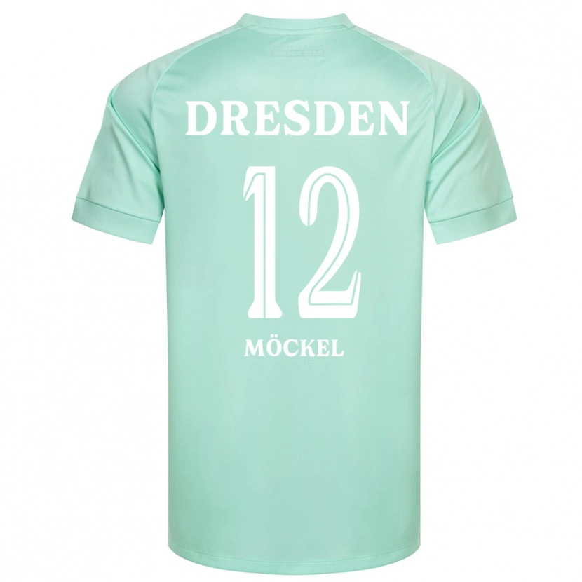 Danxen Børn Richard Möckel #12 Lysegrøn Hvid Målmandstrøje 2025/26 Trøje T-shirt