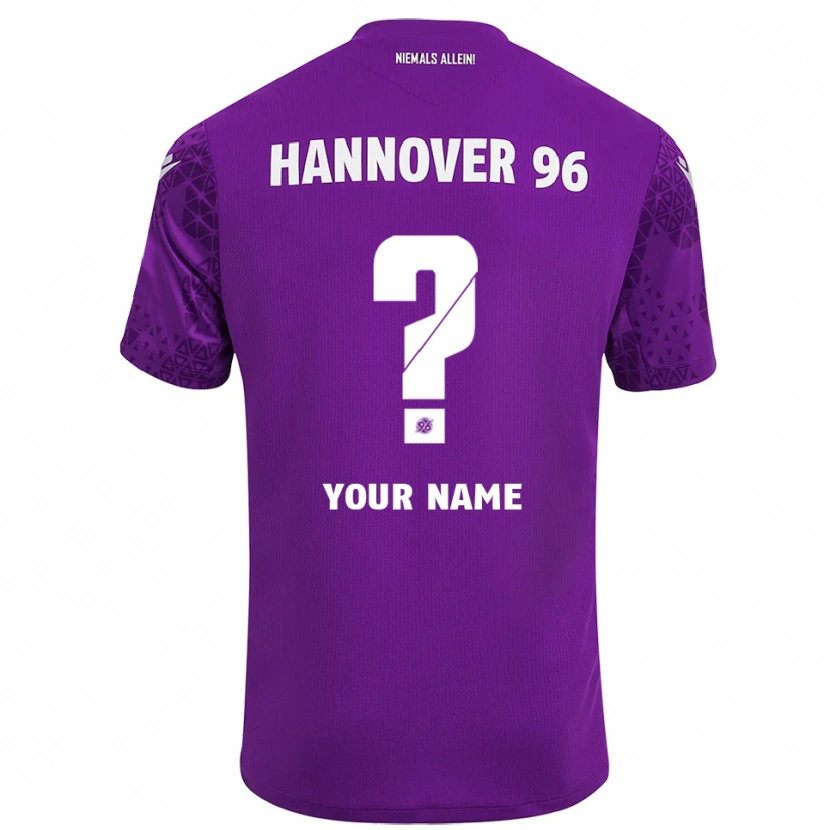 Danxen Børn Hannover 96 Lilla Hvid Målmandstrøje 2025/26 Trøje T-shirt