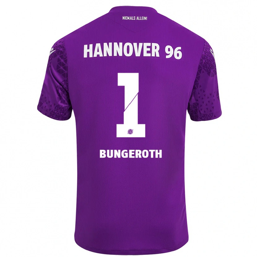 Danxen Børn Leah Bungeroth #1 Lilla Hvid Målmandstrøje 2025/26 Trøje T-shirt