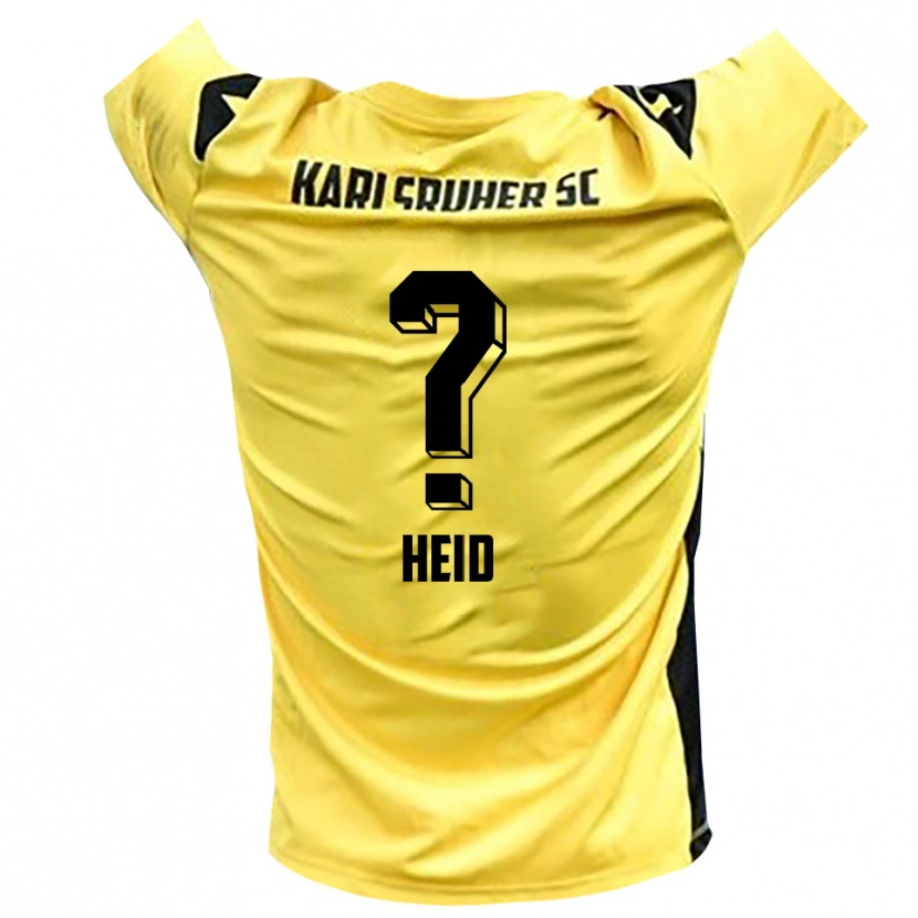 Danxen Børn Gabriela Heid #0 Gul Sort Målmandstrøje 2025/26 Trøje T-shirt