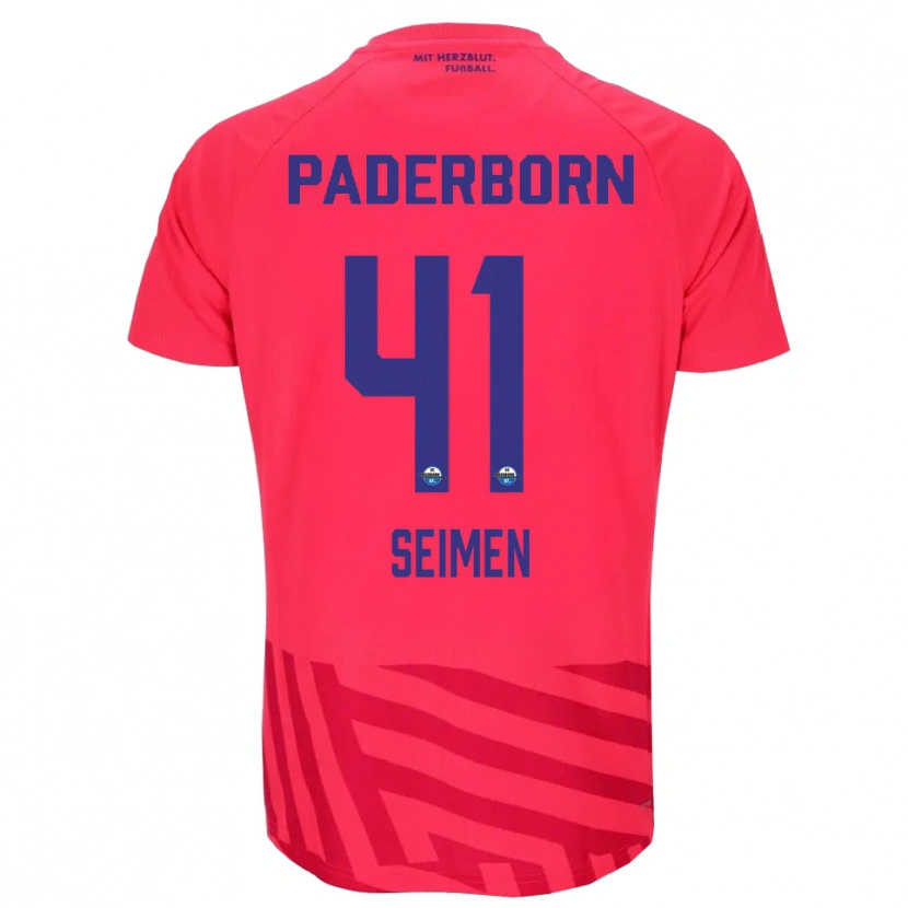 Danxen Børn Dennis Seimen #41 Rød Sort Målmandstrøje 2025/26 Trøje T-shirt