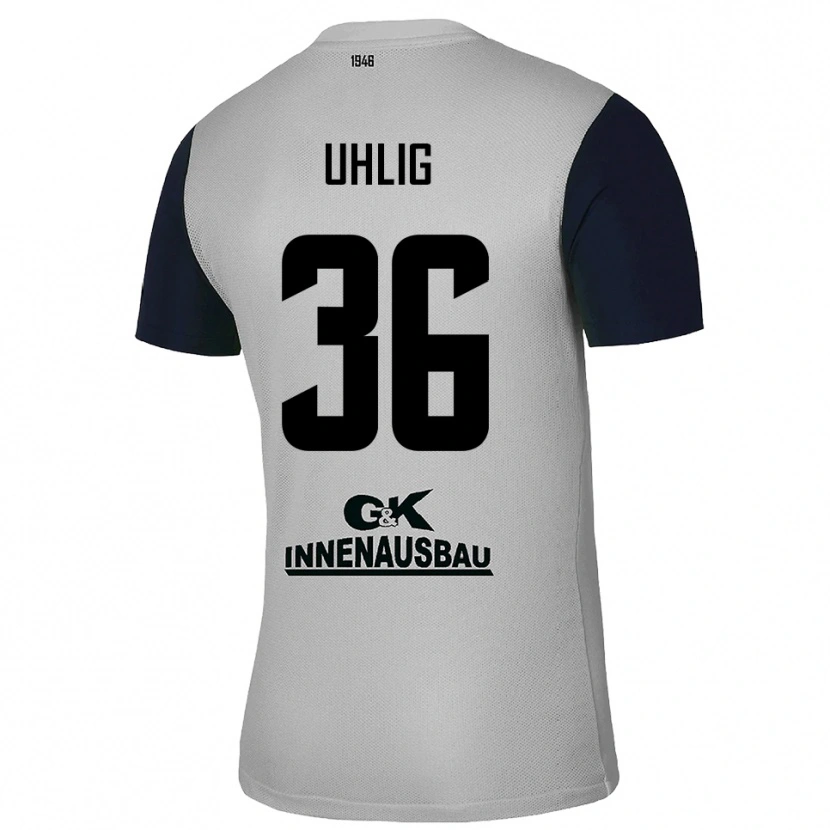 Danxen Børn Max Uhlig #36 Grå Sort Målmandstrøje 2025/26 Trøje T-shirt