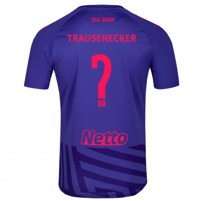 Danxen Børn Bastian Trausenecker #0 Kongeblå Rød Målmandstrøje 2025/26 Trøje T-shirt