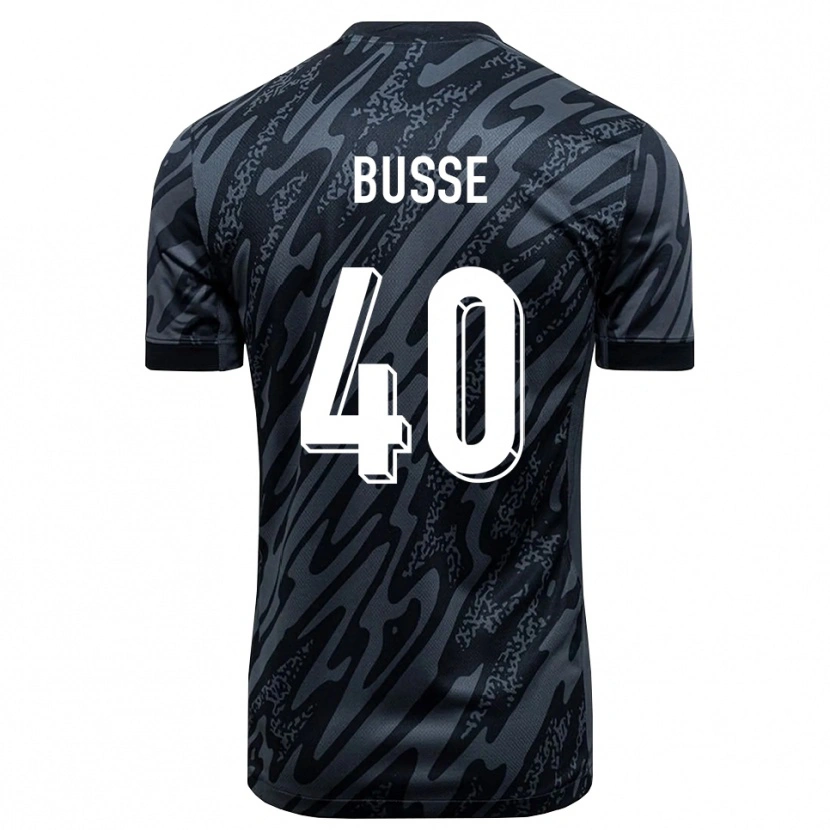 Danxen Børn Jonah Busse #40 Sort Grå Målmandstrøje 2025/26 Trøje T-shirt