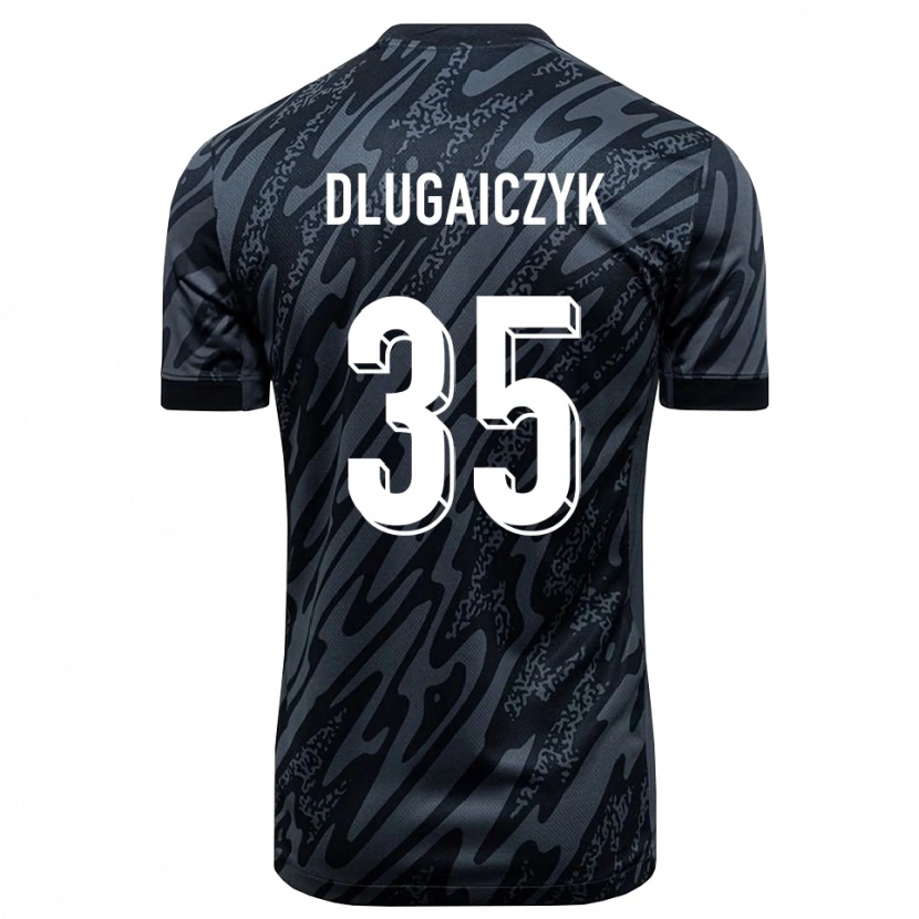 Danxen Børn Alexander Dlugaiczyk #35 Sort Grå Målmandstrøje 2025/26 Trøje T-shirt