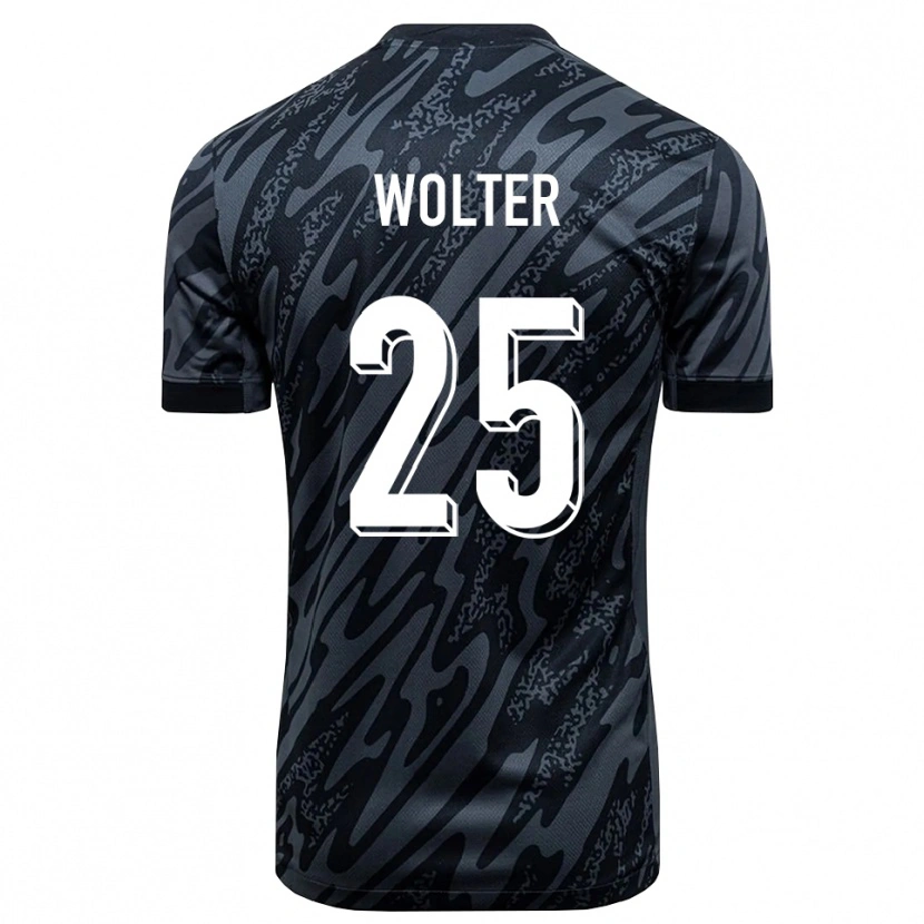 Danxen Børn Fynn Wolter #25 Sort Grå Målmandstrøje 2025/26 Trøje T-shirt