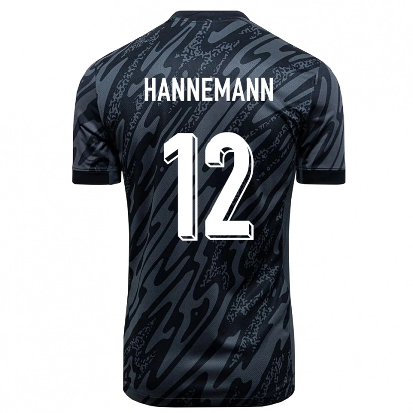 Danxen Børn Sören Hannemann #12 Sort Grå Målmandstrøje 2025/26 Trøje T-shirt