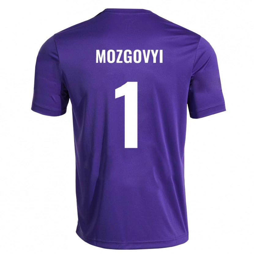Danxen Børn Arseniy Mozgovyi #1 Lilla Hvid Målmandstrøje 2025/26 Trøje T-shirt