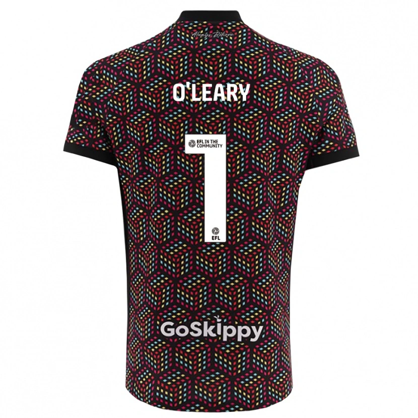 Danxen Børn Max O'Leary #1 Sort Hvid Målmandstrøje 2025/26 Trøje T-shirt