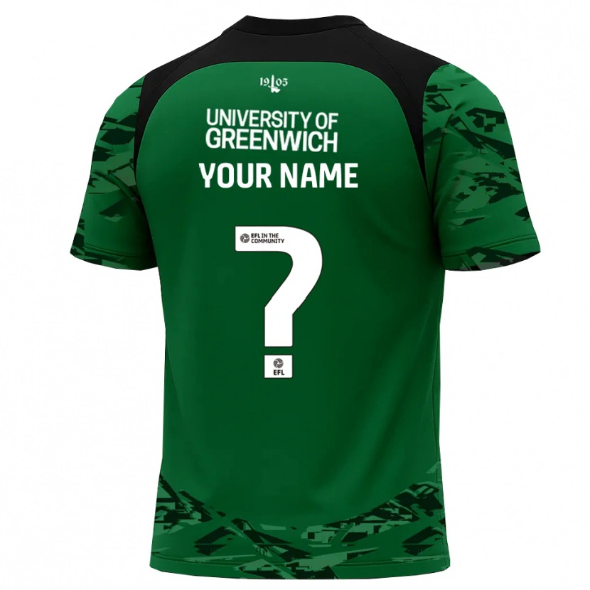 Danxen Børn Charlton Athletic Grøn Sort Målmandstrøje 2025/26 Trøje T-shirt