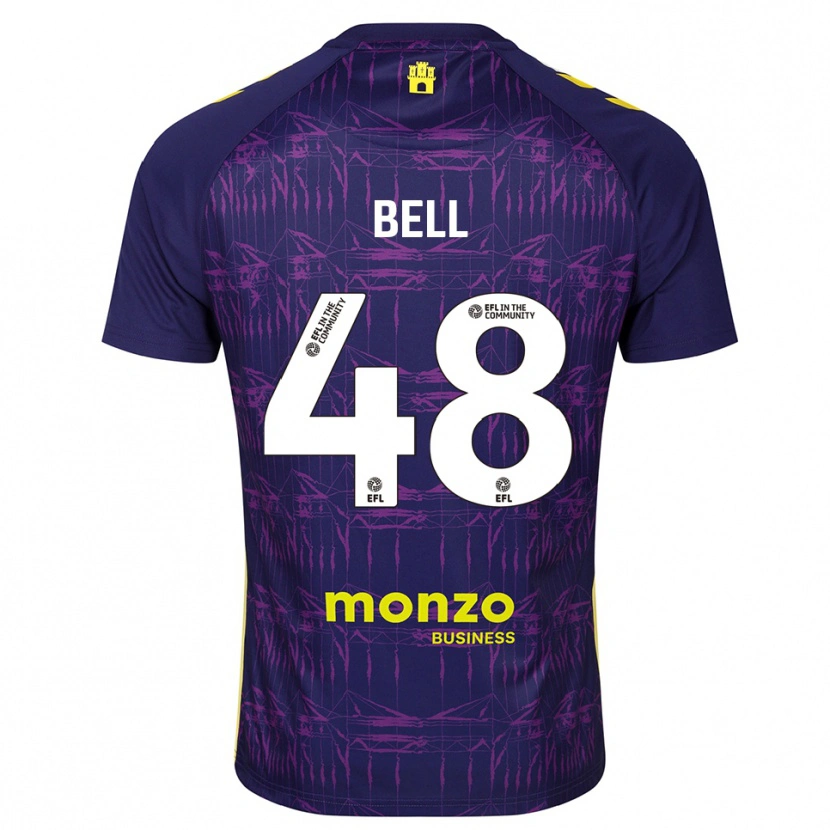 Danxen Børn Luke Bell #48 Lilla Gul Målmandstrøje 2025/26 Trøje T-shirt