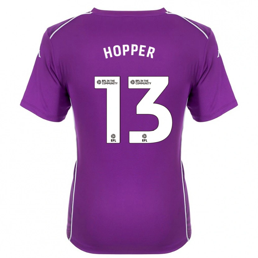 Danxen Børn Jake Hopper #13 Lilla Hvid Målmandstrøje 2025/26 Trøje T-shirt